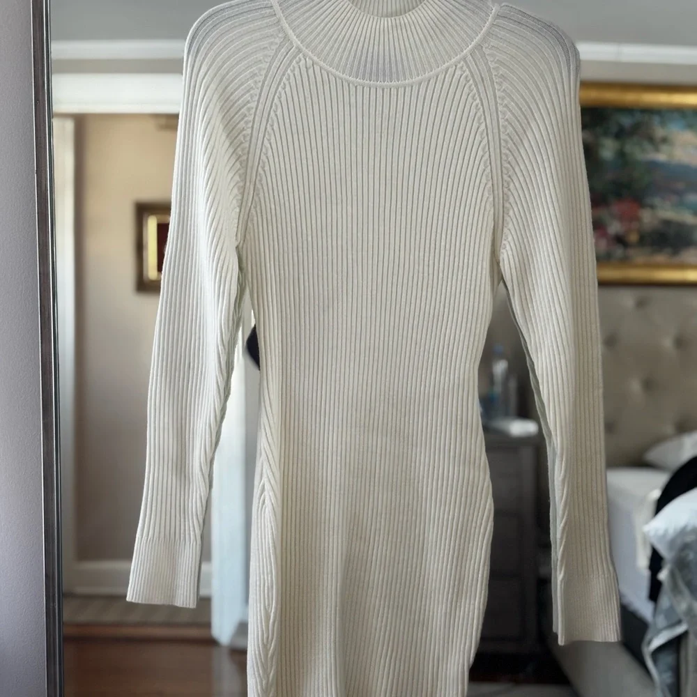 Bardot Ivory Ribbed Knit Top - Picture 1 of 2